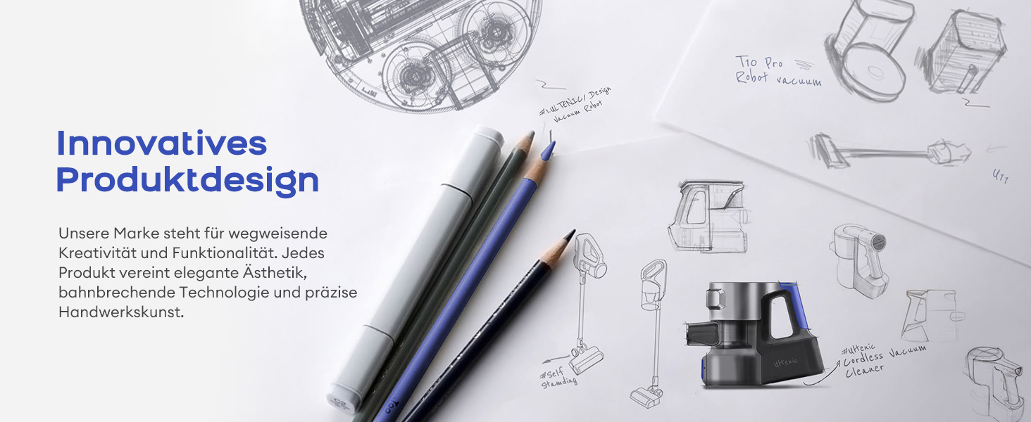 Ultenic U10 Ultra: Бездротовий акумуляторний пилосос з потужністю всмоктування 40000 Па, 40 хв роботи, світлодіодним індикатором та щіткою проти ковтунів для килимів, твердих підлог та шерсті тварин