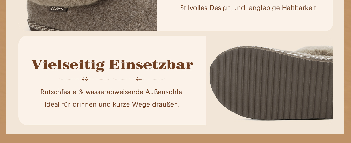 Тапочки домашні жіночі COFACE з Memory Foam, з фетру, чорні, розмір 36-43 (EU 38)