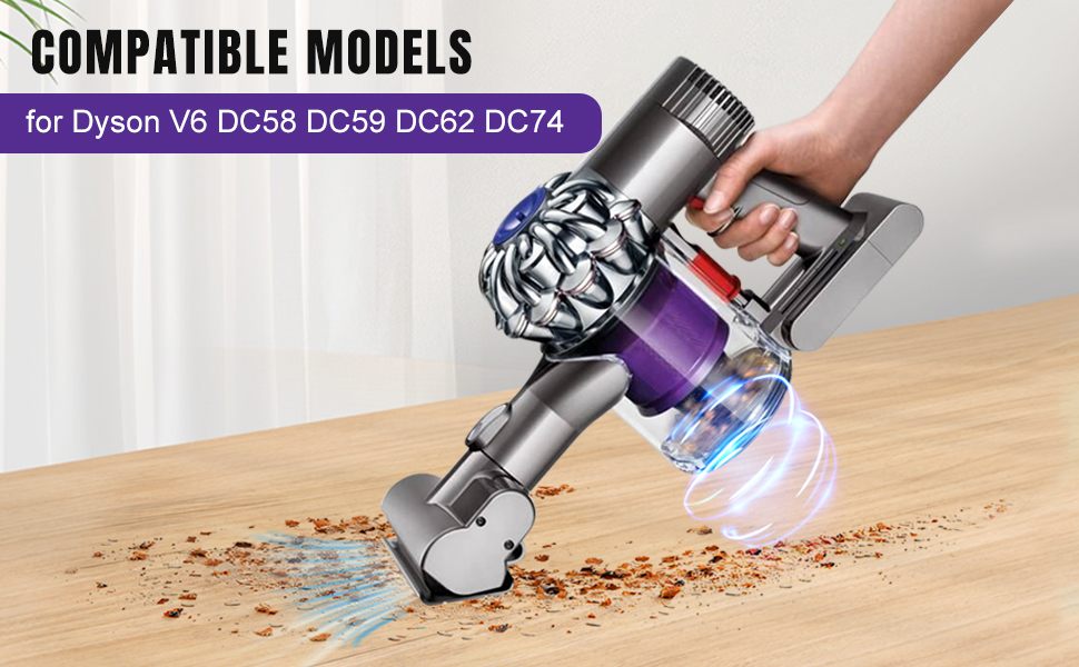 Замінник пилозбірника OMYOPY для пилососів Dyson V6 DC58 DC59 DC62 DC74 (965660-01) з фільтром, сумісний з однією моделлю