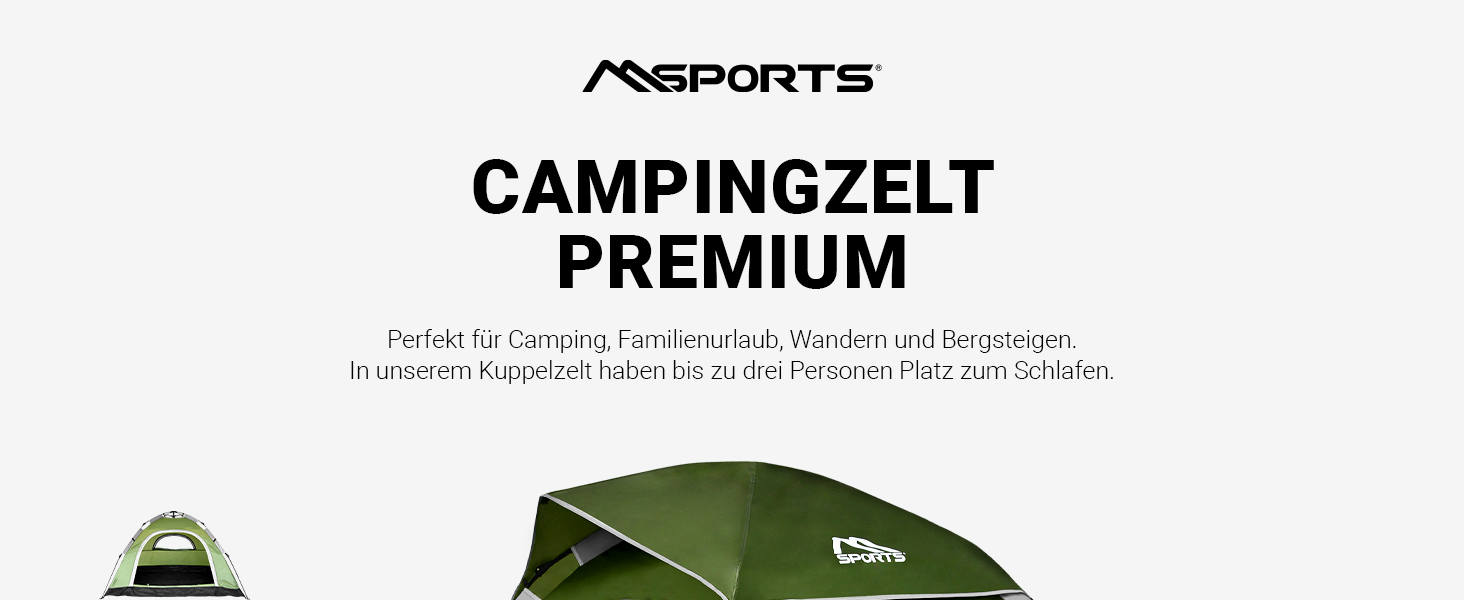Намет кемпінговий MSPORTS Premium Pop-Up 2-3 особи, водонепроникний, синій