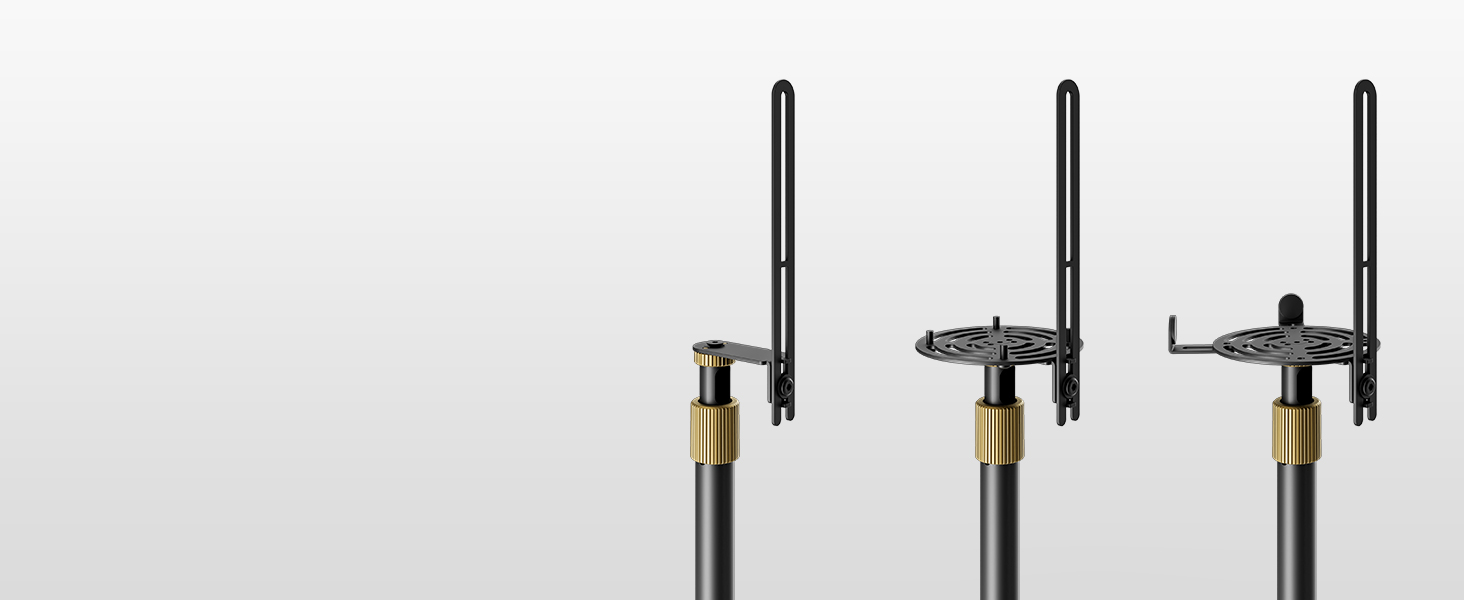 Підставка для колонок FITUEYES Design, регульована висота, металева, чорна (2 шт.)