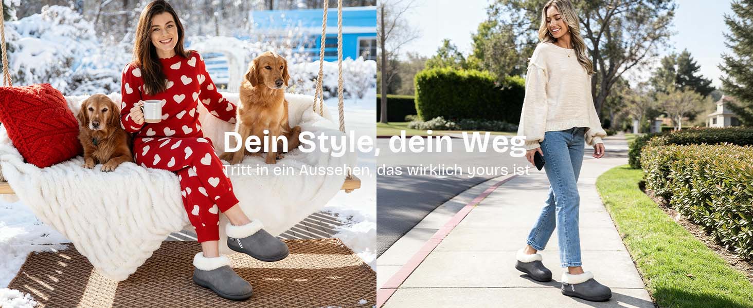 Жіночі халапи EverFoams зимові, антиковзні, теплі, з плюшем та піною з пам'яттю, 38/39 EU, сірі