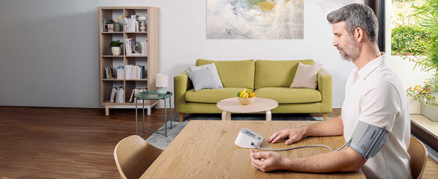 Тонометр OMRON X2+ Connect з Bluetooth: клінічно перевірений, виявляє нерегулярне серцебиття, універсальна манжета 22-42 см