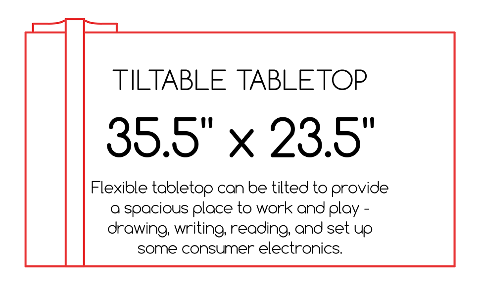 MEEDEN 90x60cm Artist Easel Table - Wooden Drawing Table with Tilt, Large Art Desk for Adults, Artists, Drawing & Crafting