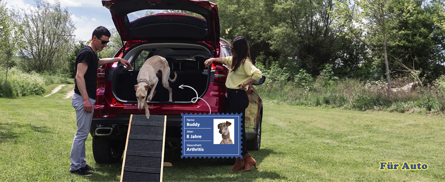 Сходинки для собак до ліжка та дивану – захист суглобів, антиковзаючі, складані, регульовані, портативні, для собак до 16 кг (до 30 кг)