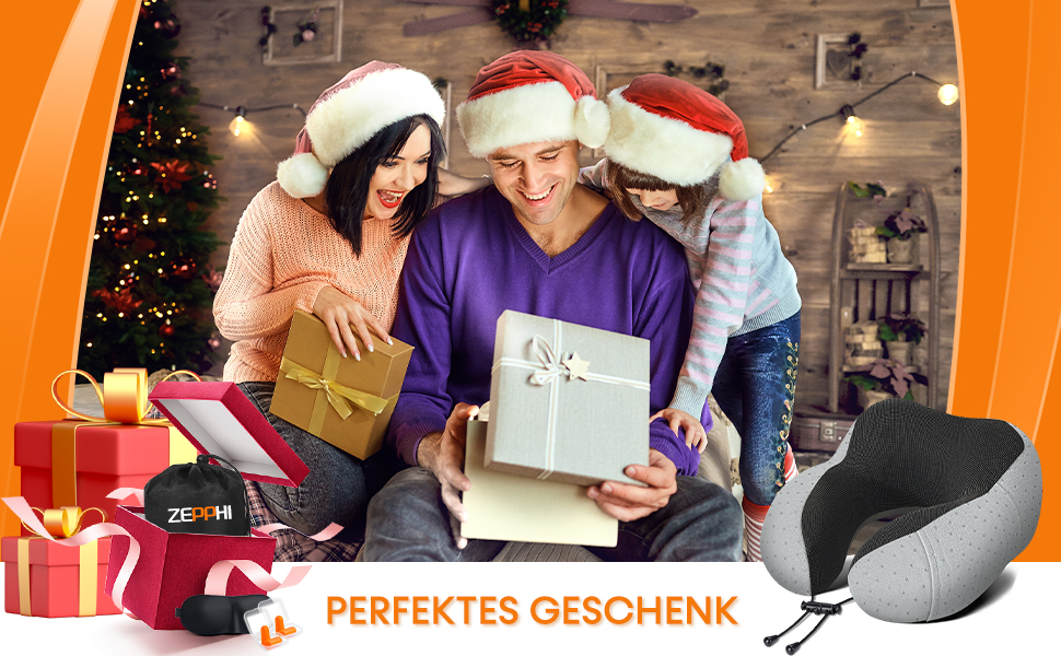 Подушка для шиї у літак - подушка для подорожей з регулюванням Memory Foam - подушка-вишенка з м'яким, дихаючим чохлом - ідеально для кемпінгу, офісу, авто, літака, подушка для сну (Сірий)