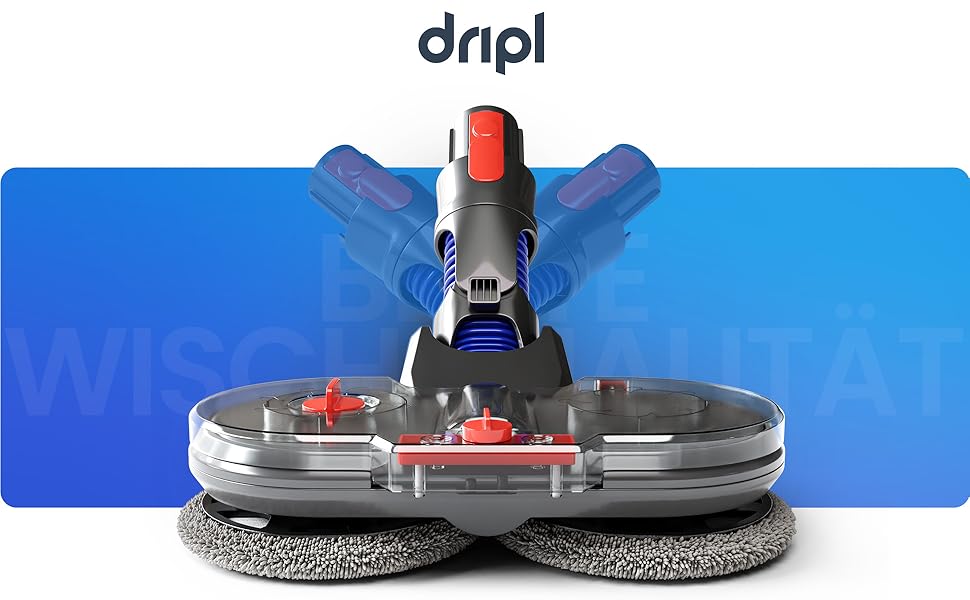 Насадка-мийник для пилососів Dyson V7/V8/V10/V11/V15/Gen5, електрична, з резервуаром для води та 6 моп-накладками + 1 контейнер для води