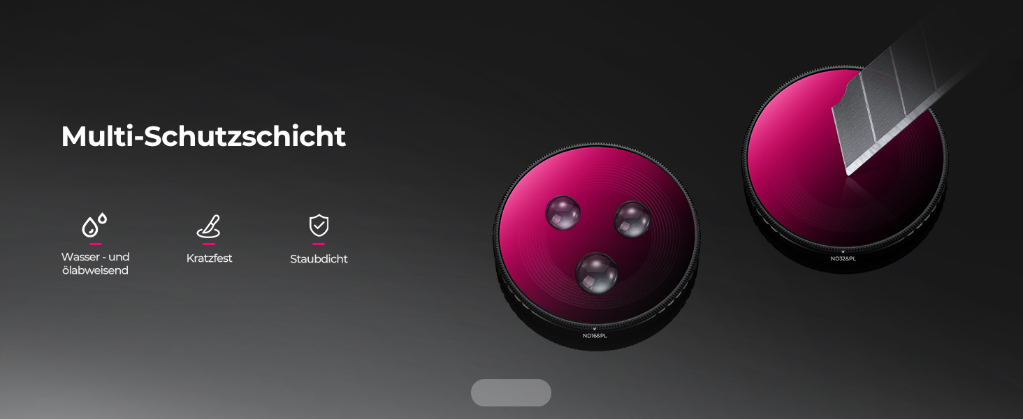 Набір фільтрів K&F Concept ND для DJI Osmo Action 6: ND8, ND16, ND32, ND64 (з поляризацією)