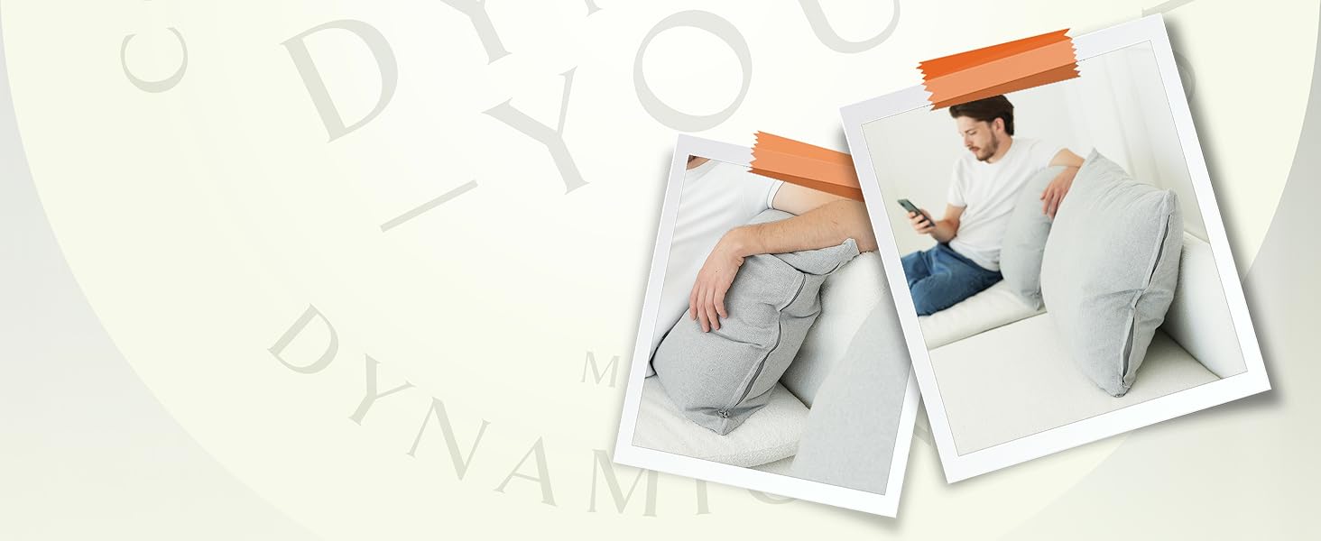 Декоративні подушки DYNMC you з наповнювачем і чохлом, 40x40 см, чорні, 2 шт, OekoTex, для дивана та софи, багато наповнювача, сірі, 60x80 см, 2 шт