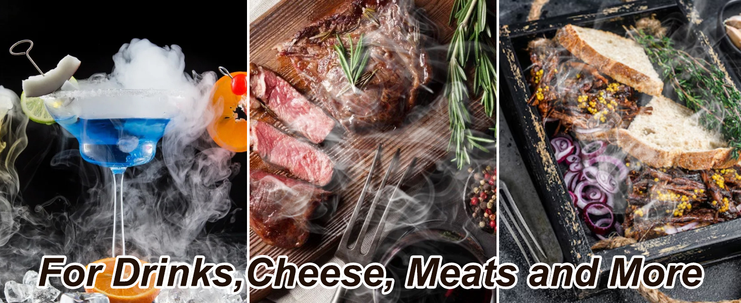 Набір для приготування коктейлів з димом: ретро-набір для віскі та бурбона з ліхтариком, 4 смаки