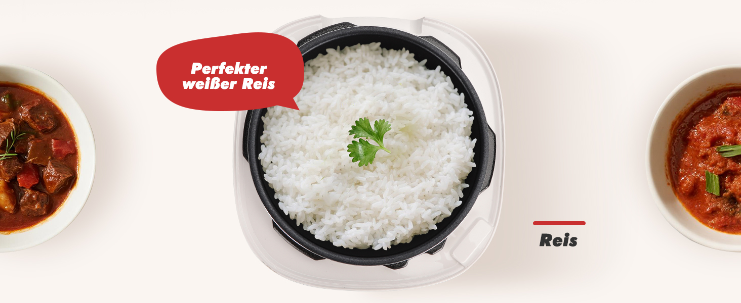 Мультиварка Aigostar Panda 5.5л, 7-в-1, 14 програм, LED-дисплей, 1000W, антипригарне покриття