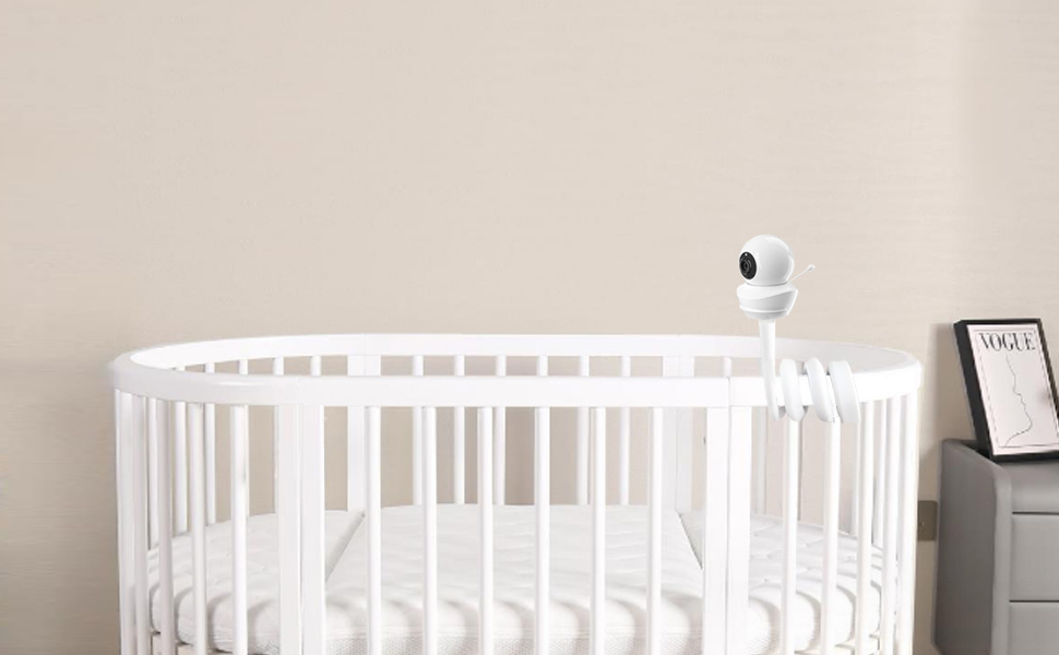 Кріплення для дитячого відеоняні: сумісне з GHB, BOIFUN, Momcozy, Babysense, Cmanera (18.3 дюймів)