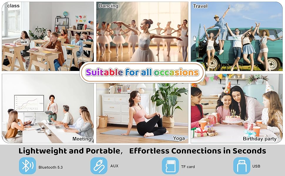 Караоке-машина Spinosaurus для дітей з 2 мікрофонами, Bluetooth, LED-підсвічуванням, портативна, для віку 3-12 років, ідеально для свят та подарунків (блакитна)