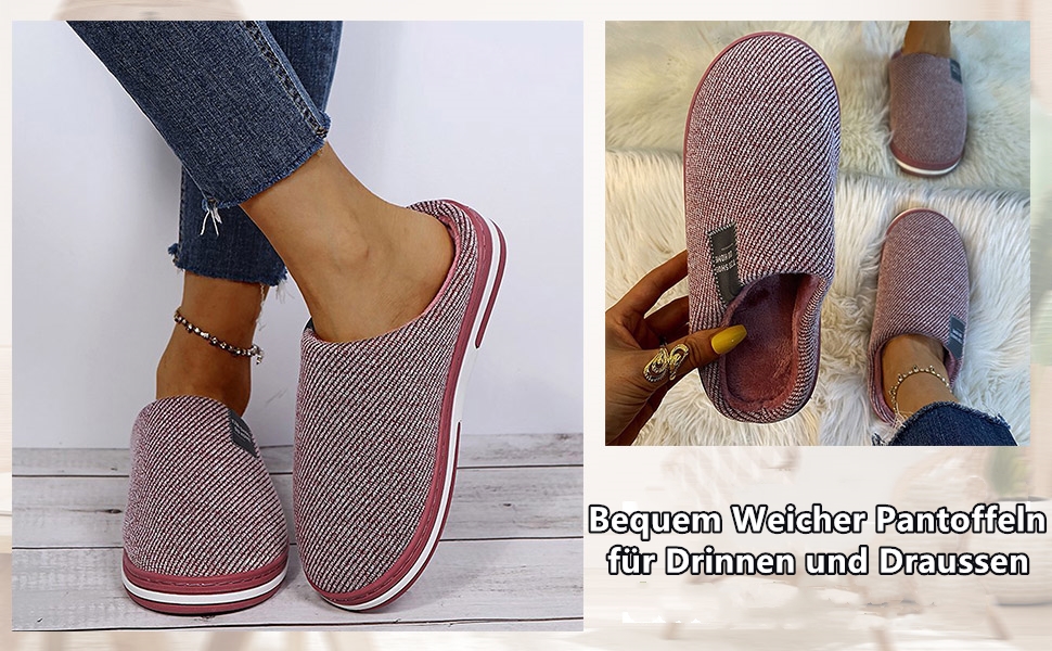 Теплі жіночі/чоловічі тапочки з плюшу та повсті, модель A01, колір водяний кавун, розмір 36 EU