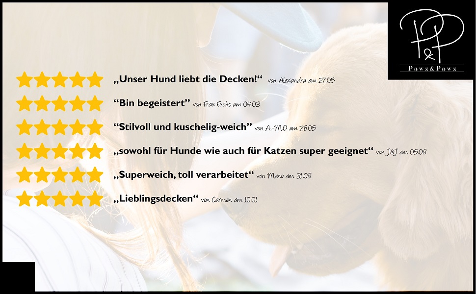 М'яка ковдра для собак Pawz | 2 шт. | 100x70 см | Стильна, міцна, для переноски, подорожей | Підходить для собак та котів