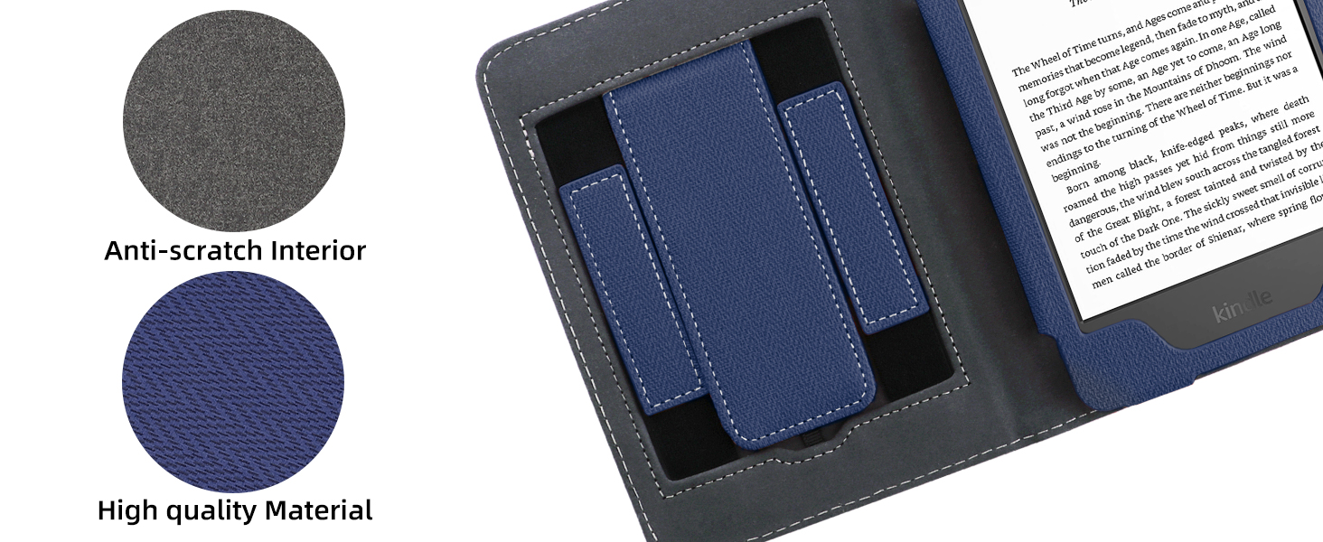 Чохол для Kindle 11-го покоління (2024/2022) Navy Blue: захисна обкладинка з підставкою та авто-сном