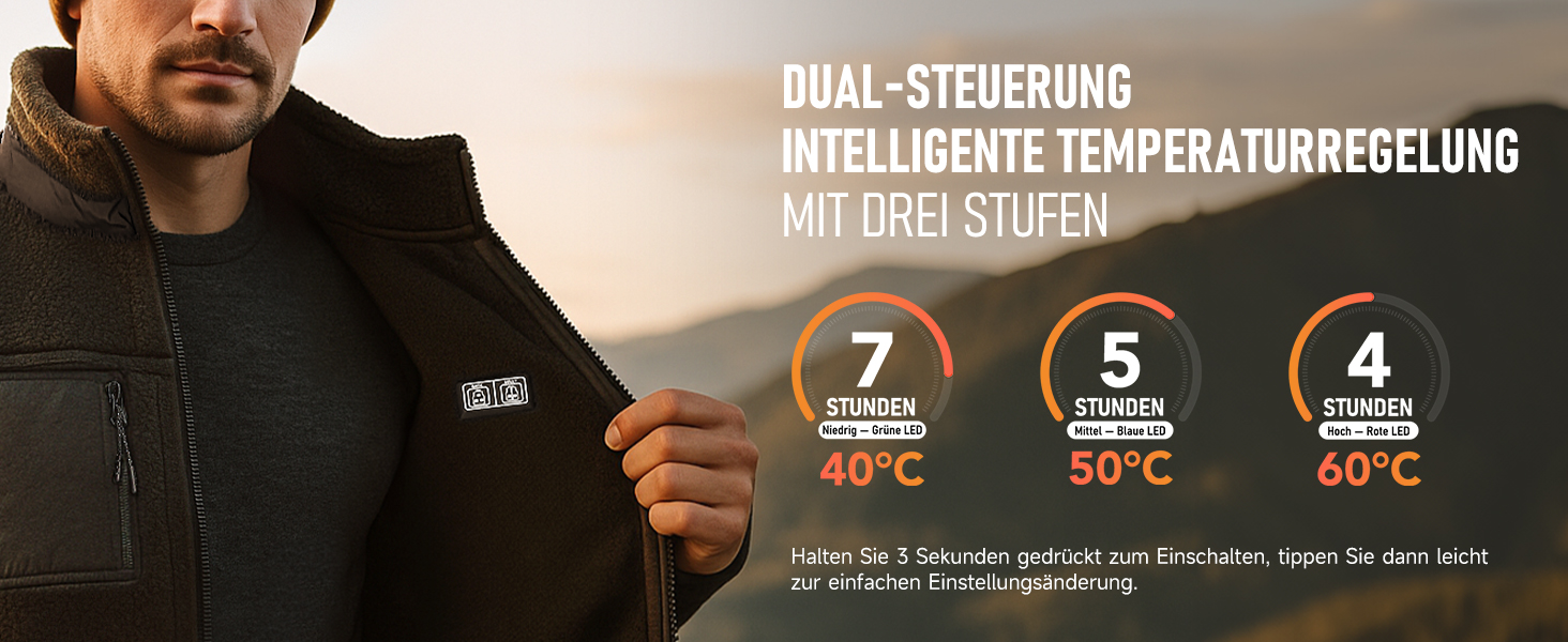 Обогрівальний жилет LABEWVI для жінок та чоловіків з акумулятором 10000mAh, USB, чорний