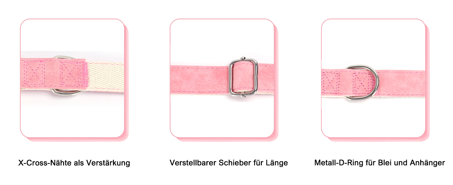 Лідяний нашийник для собак з металевою застібкою, двосторонній, з ім'ям та номером телефону, регульований розмір, M та L (для маленьких собак)