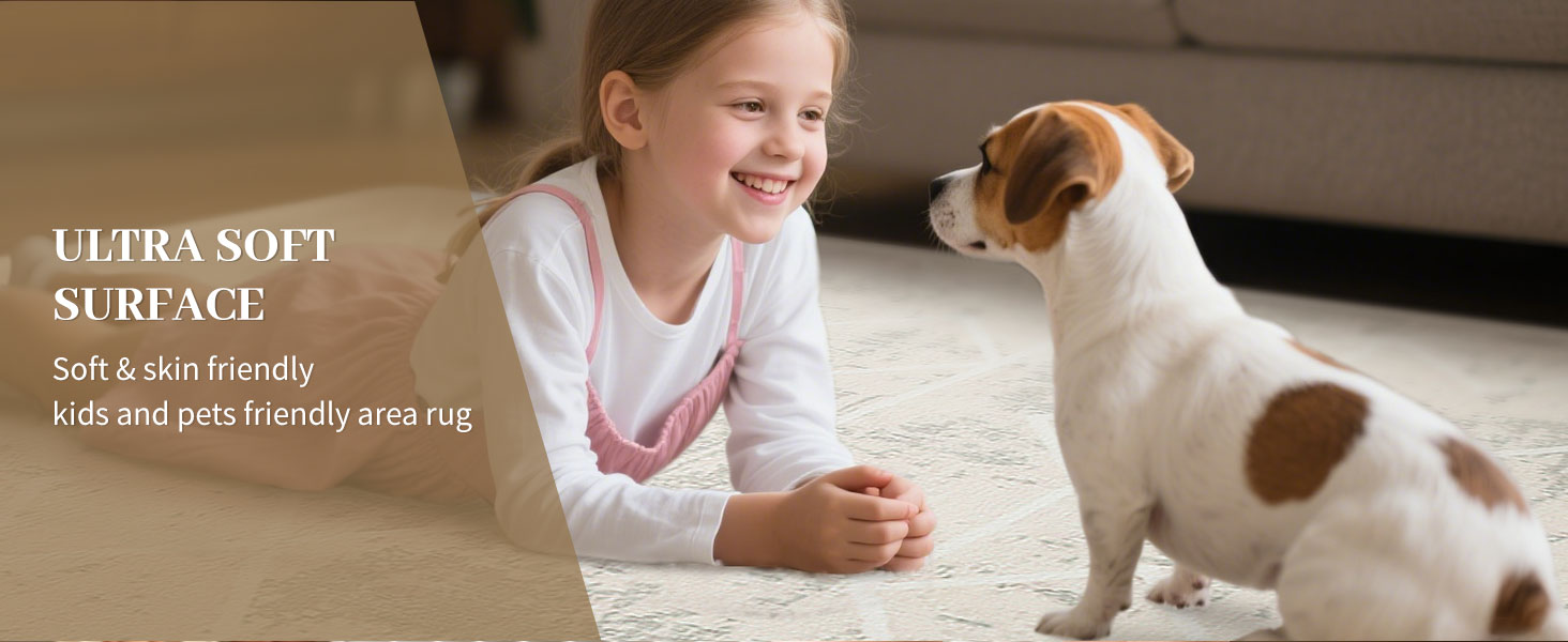 Килим Leesentec для вітальні, спальні: геометричний, сучасний, антиковзаючий, короткий ворс, бежевий, великий, білий (слонова кістка), 80 x 120 см, прямокутний