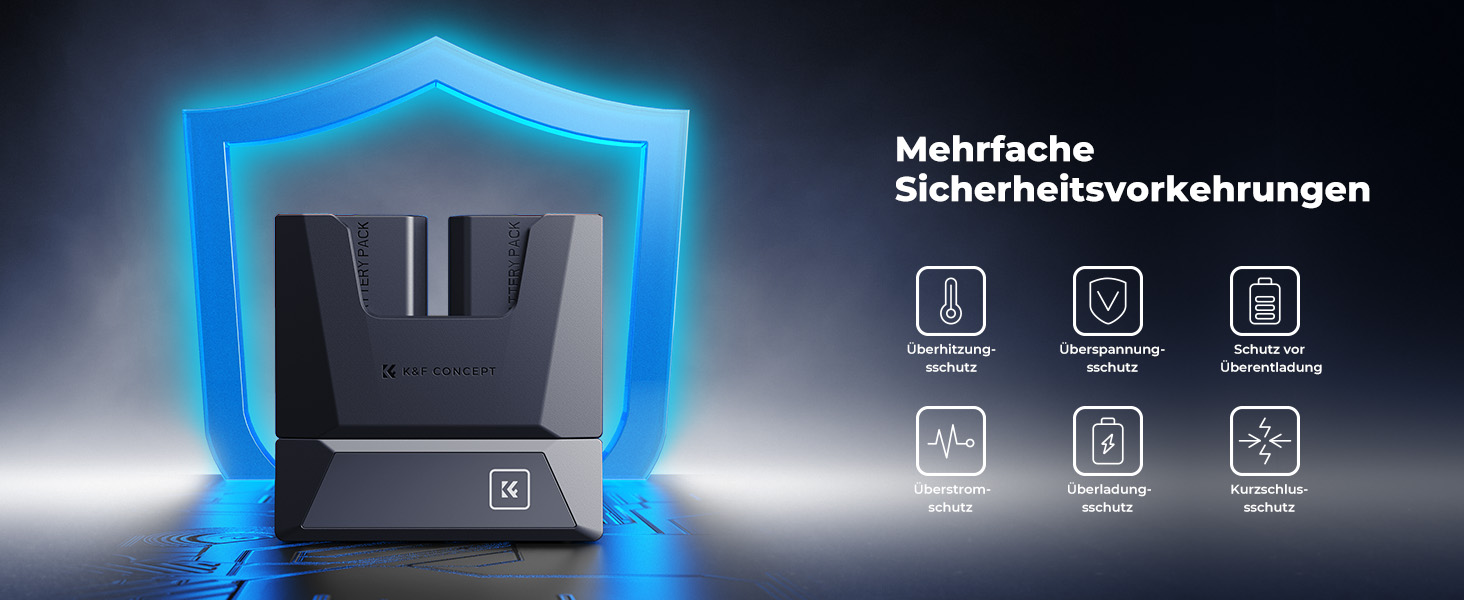 Акумулятор K&F CONCEPT NP-FZ100 2600mAh з зарядним пристроєм для Sony Alpha A7 III A9, 18W PD/QC