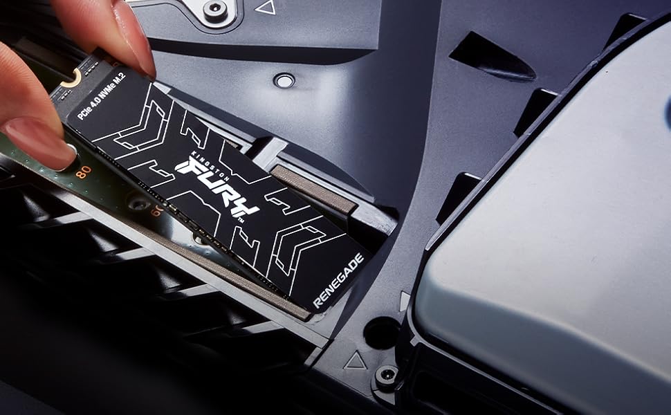 SSD Kingston FURY Renegade 500GB PCIe 4.0 M.2 NVMe з радіатором для геймерів та ентузіастів