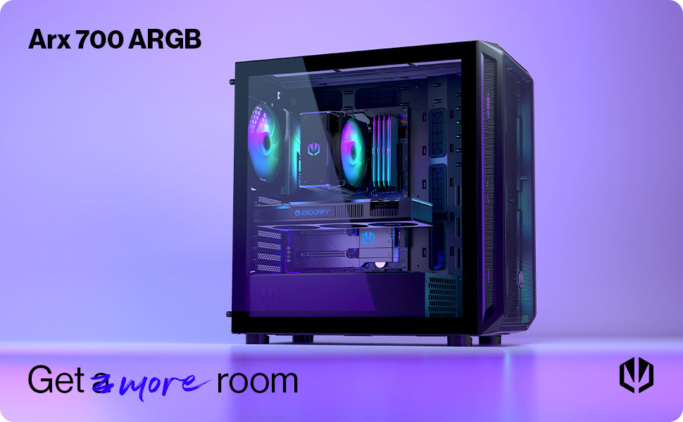 Корпус для ПК ENDORFY Arx 700 ARGB, ATX, загартоване скло, підсвітка ARGB