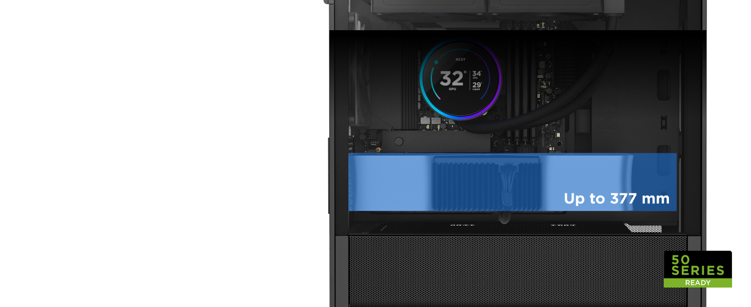 NZXT H3 Flow: Корпус для ПК Micro-ATX з оптимізованим повітряним потоком, 120мм вентилятор, підтримка Full-Size GPU, радіатори 280мм/240мм, чорний