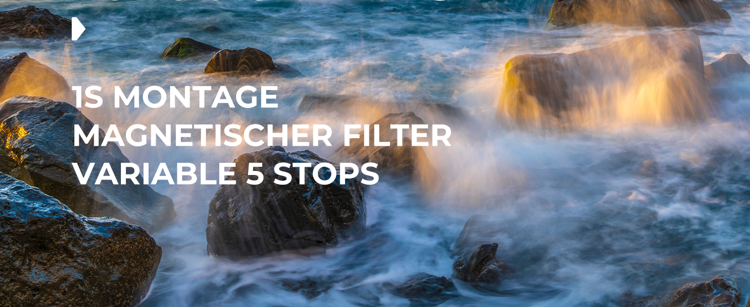 Фільтр ND K&F Concept 82mm Магнітний Змінний Градуйований (ND8-128) з Адаптером, Nano-Xcel