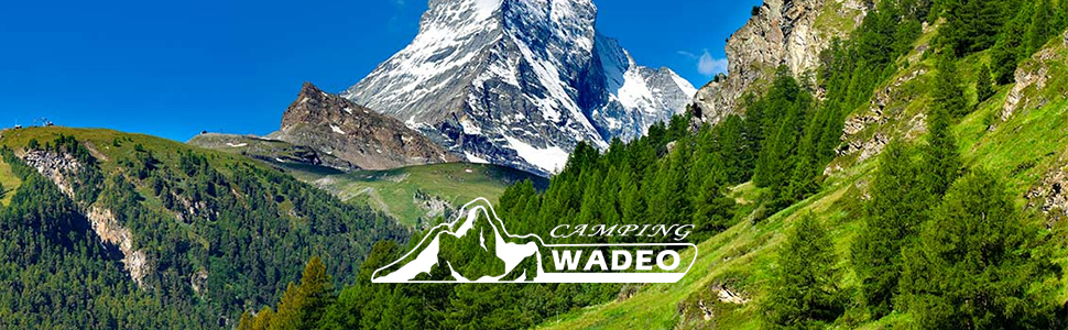 Тент для кемпінгу WADEO 3x3 м, водонепроникний, антивідблисковий, ультралегкий, з люверсами та кілочками, для намету, від дощу, ідеальний для туризму, походів, пікніка