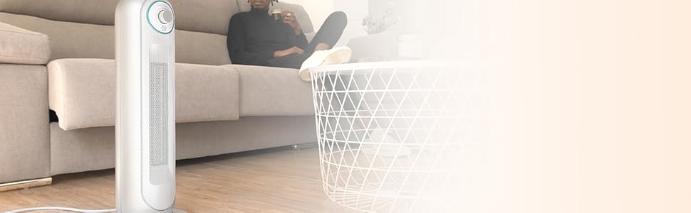 Керамічний обігрівач Cecotec ReadyWarm 2000 Max: поворотний дизайн, 2000 Вт, 3 режими, термостат, безпека