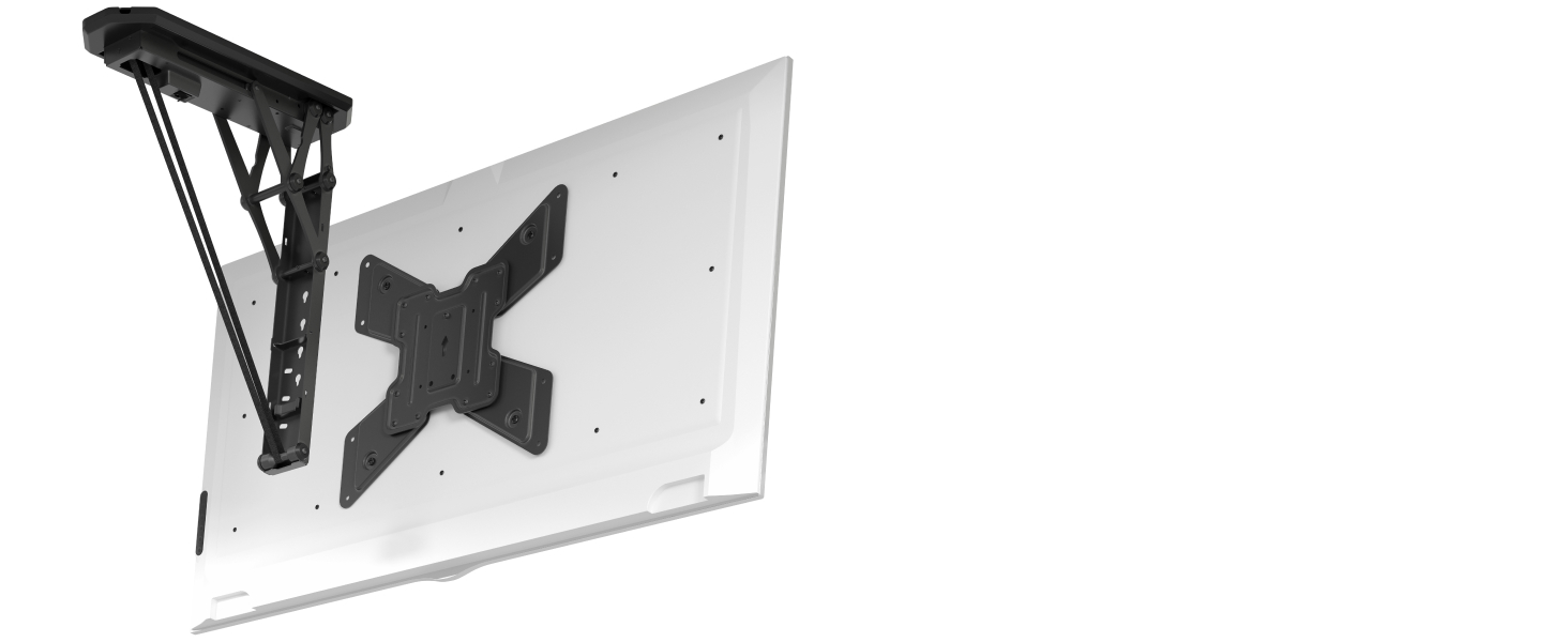 RICOO Swivel TV Ceiling Mount for 13-33 inch TVs - VESA 200x200, Tiltable, Flat, OLED, Curved, Smart TV Mount