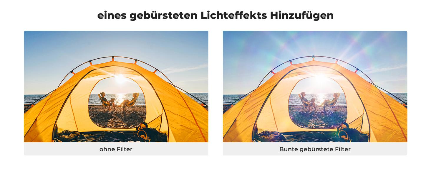 Фільтр K&F Concept Prisma 82mm для зіркового світла, анаморфний (Nano-Basic)