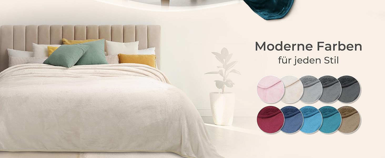 Плед Грaфенстейн® Kuscheldecke Cashmere-Feeling: м'який та пухнастий, теплий флісовий плед 150x200 см (Антрацит)