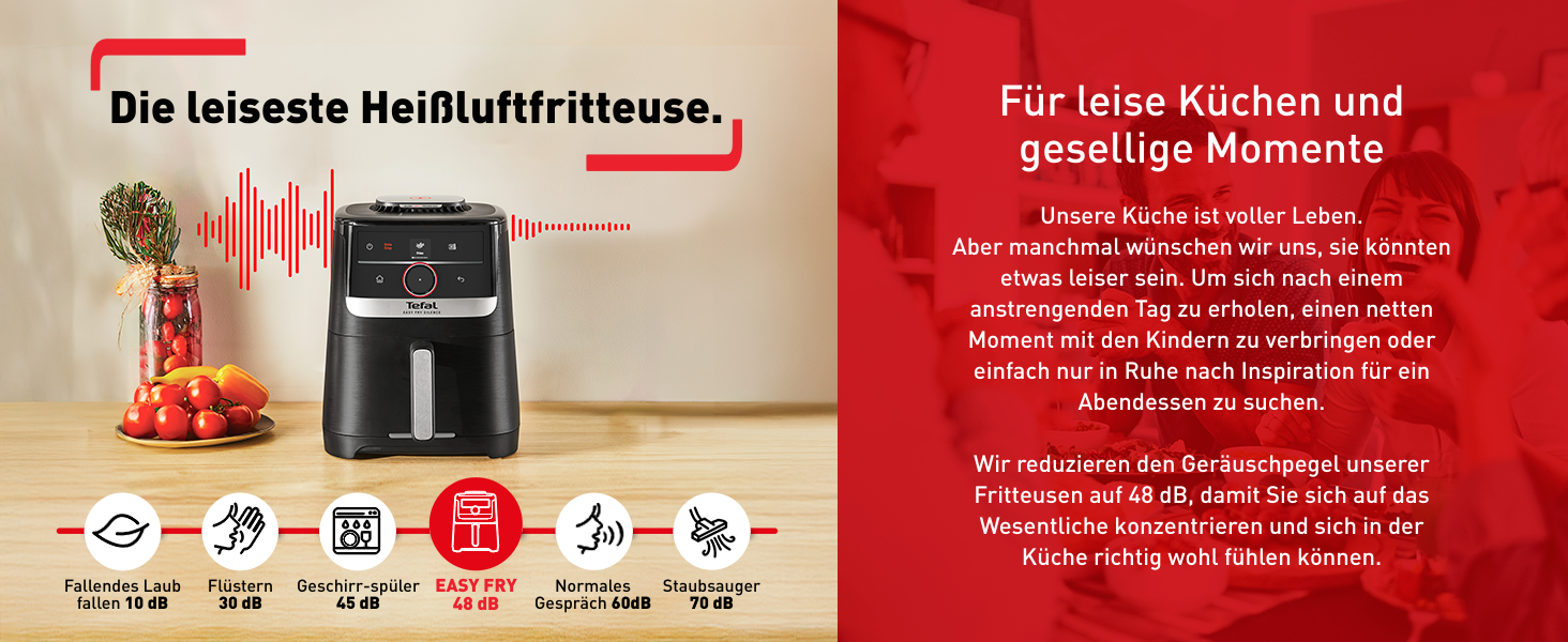 Фритюрниця Tefal Easy Fry Silence 7л з технологією Silent, 10 програм, біла (EY8421E0)