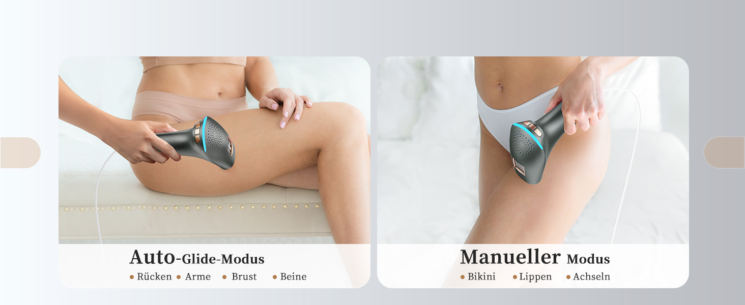 Пристрій для епіляції IPL Haarlosy: безболісна епіляція вдома для жінок та чоловіків, 9 рівнів, 999,900 імпульсів, 3 функції (HR/SC/RA), для тіла, ніг, зони бікіні, пахв. Чорний колір.