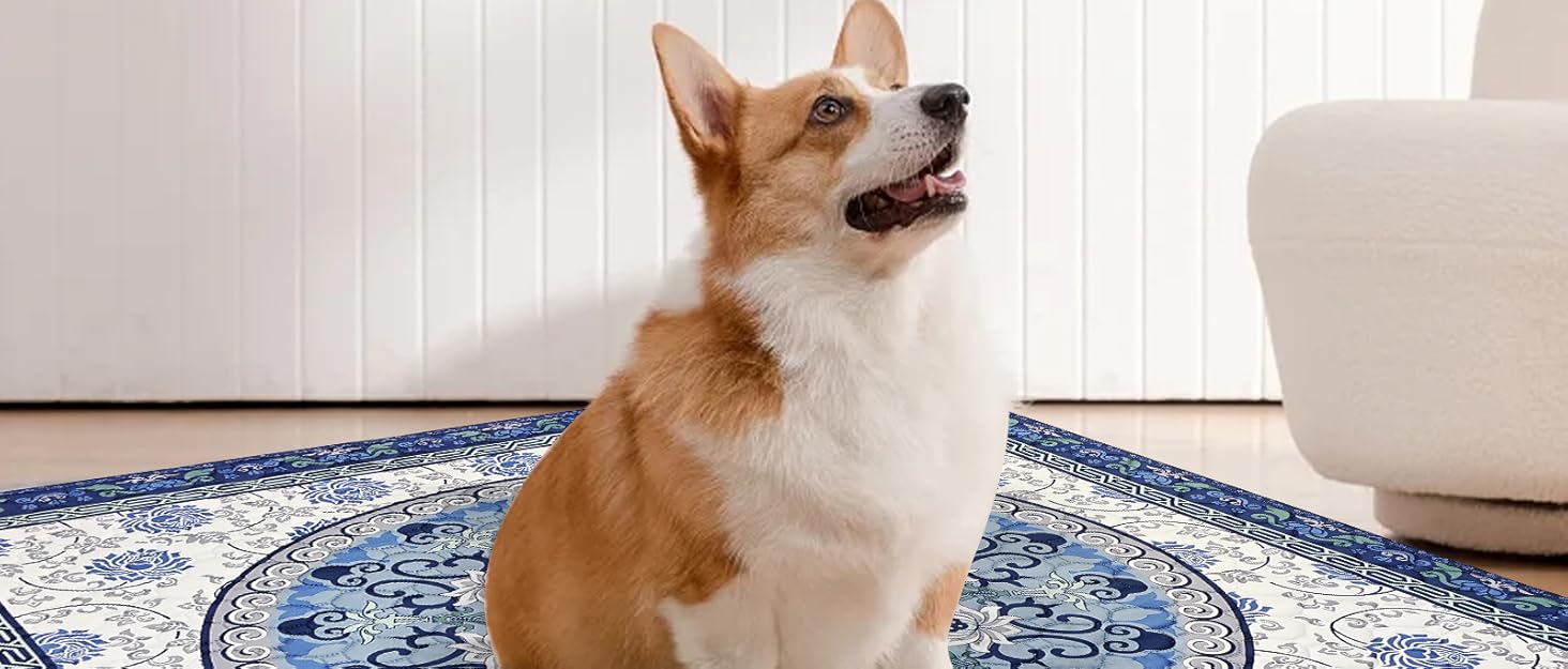 Двостороння водонепроникна ковдра для собак, чохол на ліжко для собак у стилі бохо, ковдра для домашніх тварин, захист дивану/крісла для цуценят, котів, дітей, пральна машина, зворотна сторона (Бежевий медальйон, 178 x 76 см)