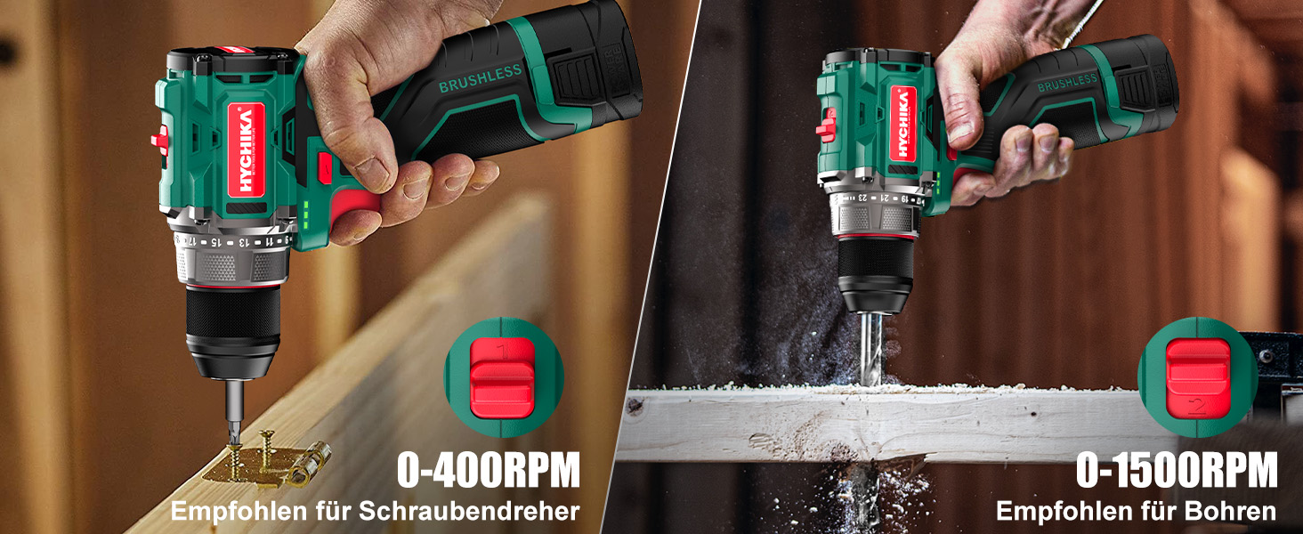 Акумуляторна дриль-шуруповерт HYCHIKA NBT-CD-16.8A-BL: 45Nm, 23+1 момент, 53 шт. аксесуарів, LED, 1500mAh