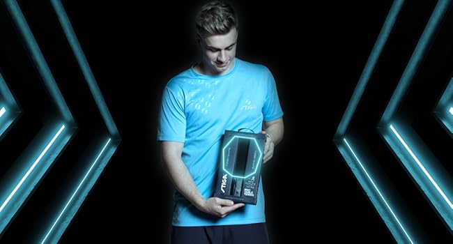 STIGA Cybershape Future Table Tennis Racket - Truls Möregårdh Approved, 3-Star, Hexagonal Shape for Rising Players