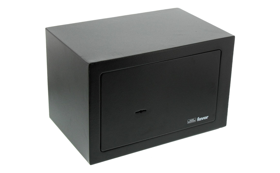 Трюмо Burg Wächter Favor S3 E з сейфовим замком, чорний, 200 x 310 x 200 мм, подвійний ригель, Single