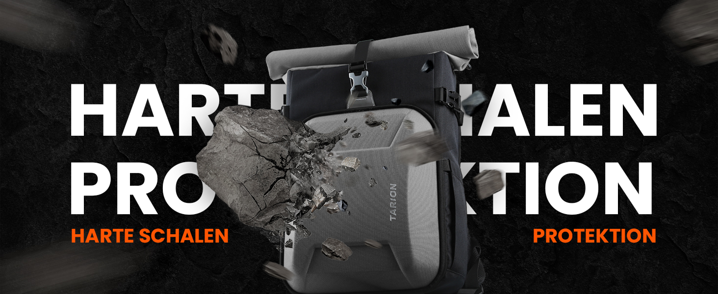 Рюкзак для камери Tarion Rolltop: професійний фоторюкзак з жорсткою оболонкою, відділенням для 16-дюймового ноутбука, сумісний з DSLR/SLR камерами, об'єктивами та штативом (сірий)