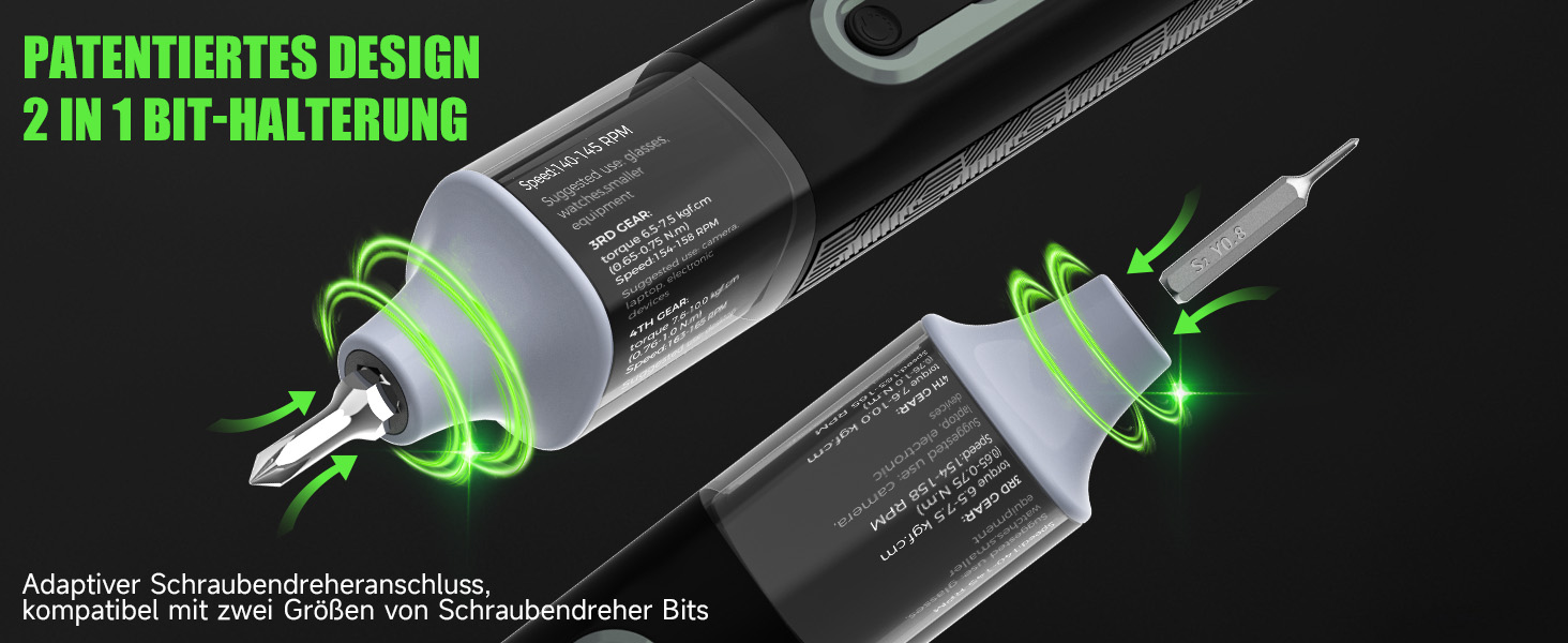 Електрична викрутка 36 в 1, міні-набір, акумуляторна викрутка з бітами H4, H6.3, 4 моменти, 1500mAh, інструмент для ремонту телефонів, окулярів, годинників, ноутбуків GS-Y08