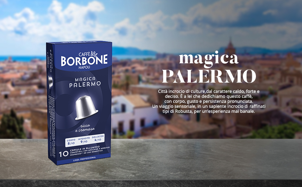 Набір кавових капсул Caffè Borbone для Nespresso (90 шт): Mia Napoli, Ciao Venezia, Magica Palermo — алюмінієві капсули, 3х30 шт