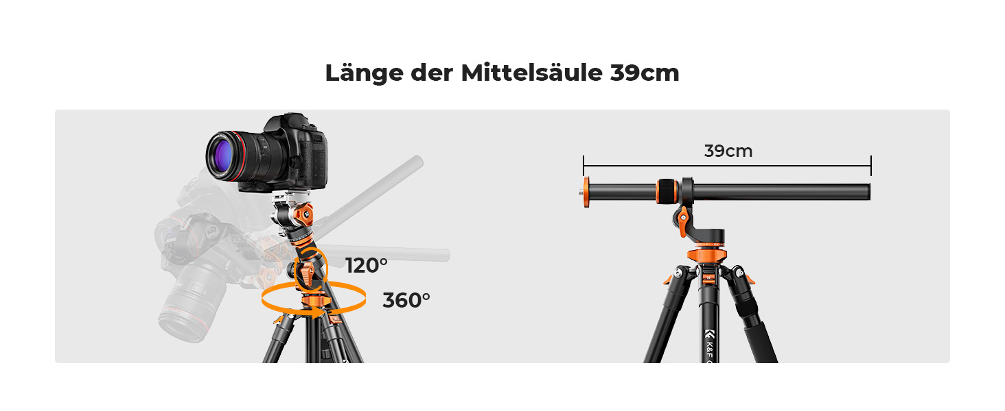 Штатив для камери K&F Concept T254A7+BH-28L, 231 см, професійний, з рідинною головкою