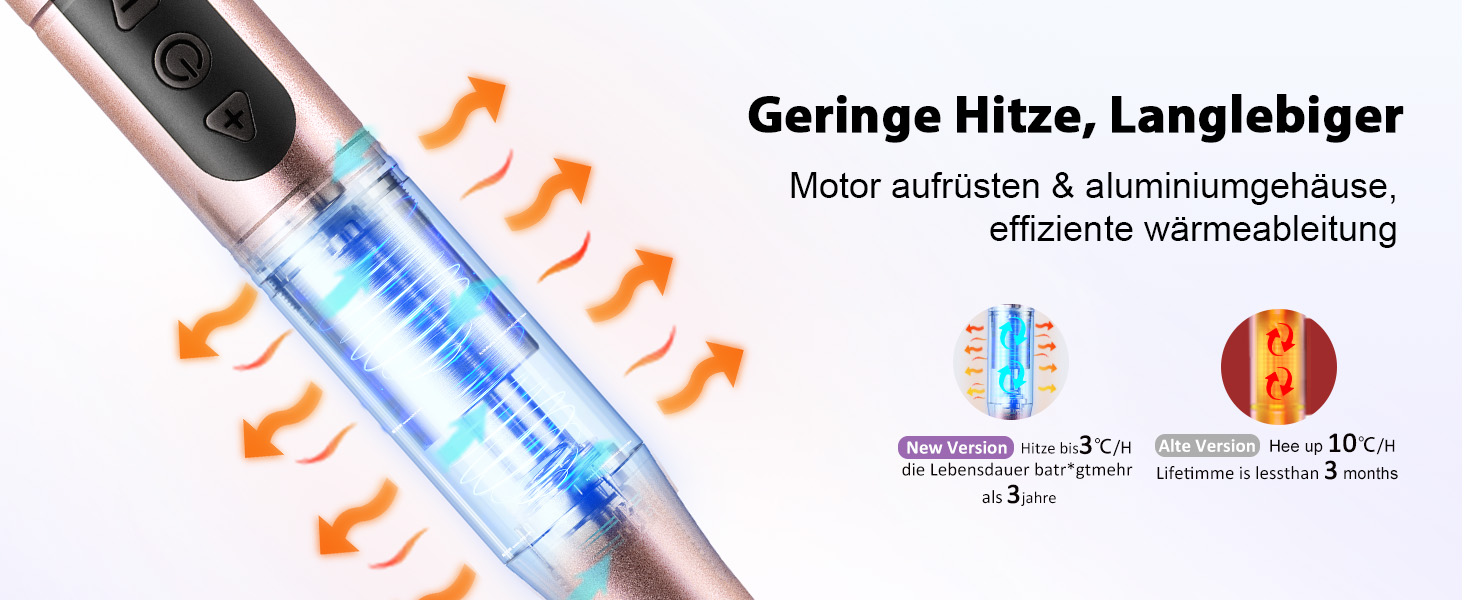 COSLUS Бездротовий портативний фрезер для нігтів 11 в 1: манікюр та педикюр, фрезер для гелю та акрилу, рожеве золото