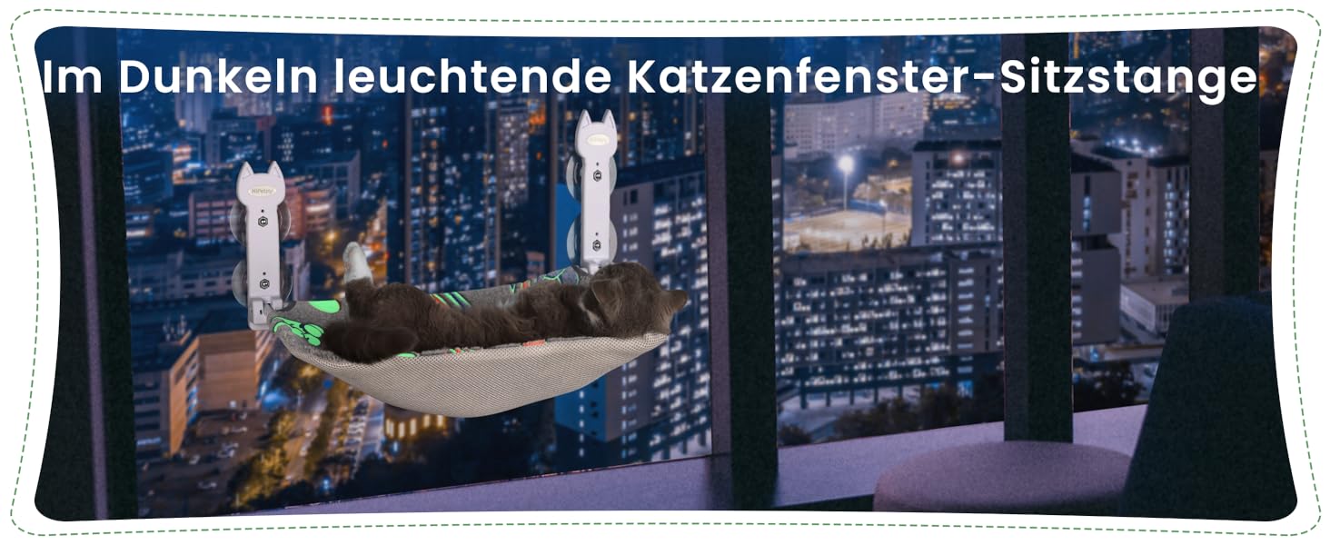 Кішка ліжко на вікно, світлодіодна килимок, складана, бездротова, до 20 кг, зручне ліжко з оглядом 360°, кішка гамак, віконце ліжко (Сірий, 1 шт.)