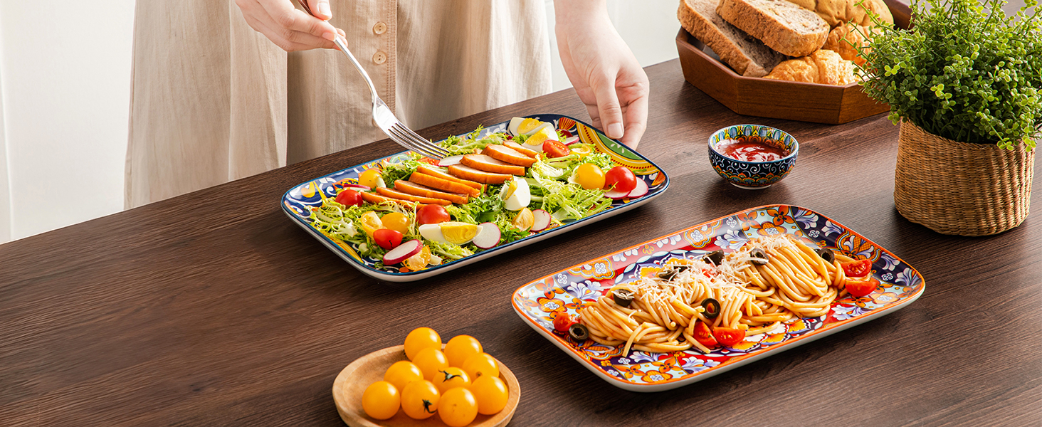 Набір сервіровочних тарілок Vancasso Simi, 4 шт., 30,8 x 19 x 2,4 см