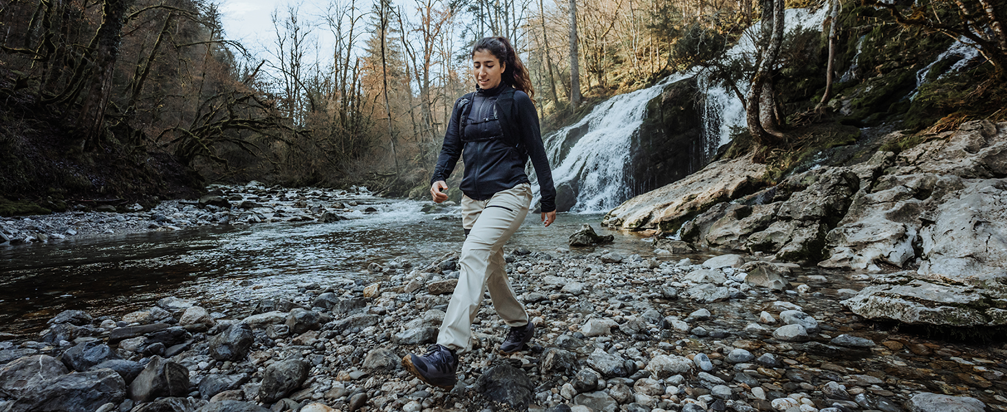Чоловічі трекінгові черевики Salomon Elixir Tour Waterproof 43 1/3 EU, темно-синій/сірий
