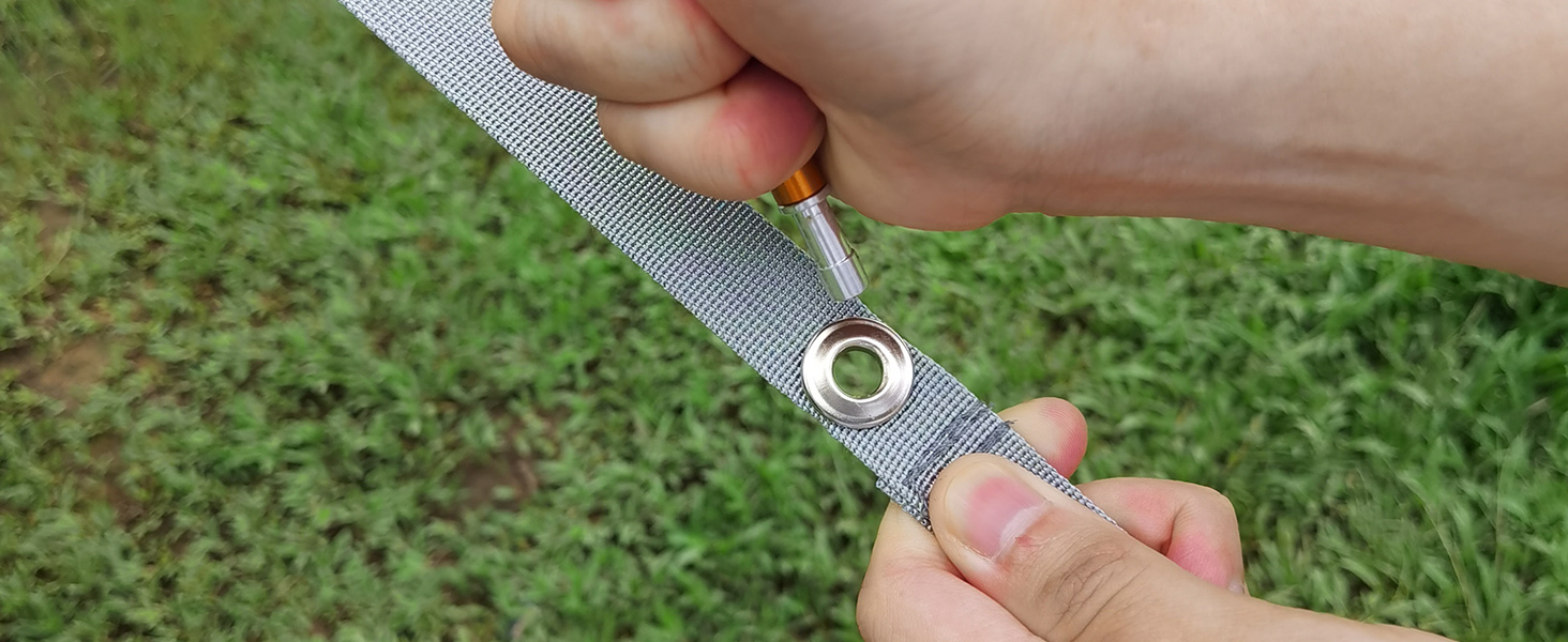 Гамак-намет для кемпінгу з москітною сіткою та сонцезахистом, 290x140 см, великий простір, багатофункціональний, легкий, з ременями для кріплення до дерева, підлоговий намет для відпочинку на природі, пішохідний туризм, зелений