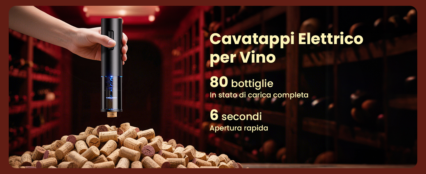 Електричний відкривачка для вина GHB 6-в-1 з USB-зарядкою, різець фольги, виливає вино та вакуумний затвор - ідеальний подарунок для поціновувачів вина (8-в-1)