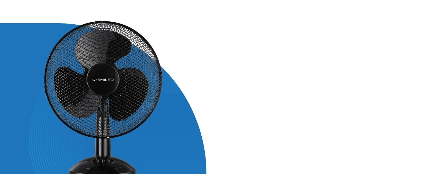 Настільний вентилятор тихий 20W, діаметр 28 см, з осциляцією, 2 швидкості, регульована висота, для спальні/офісу, підлоговий, альтернатива кондиціонеру